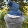 Męska czapka MERINO Euforia "Ciemny niebieski"
