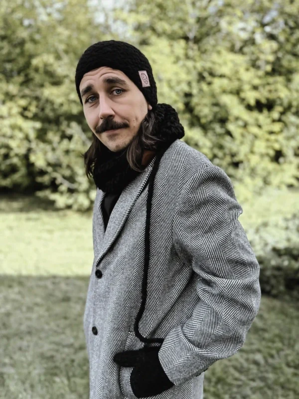 Męska czapka MERINO Explorer "Czarny"