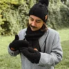 Męskie rękawiczki MERINO "Czarne"