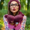 Rękawiczki MERINO "Bordo"