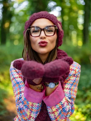 Rękawiczki MERINO "Bordo"