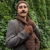 Męski komin MERINO "Brąz"