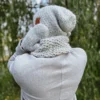 Męska czapka MERINO Explorer "Wybielony szary"