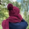 Męska czapka MERINO Euforia "Bordo"
