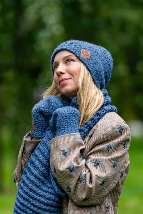 Czapka MERINO Explorer "Ciemny niebieski"