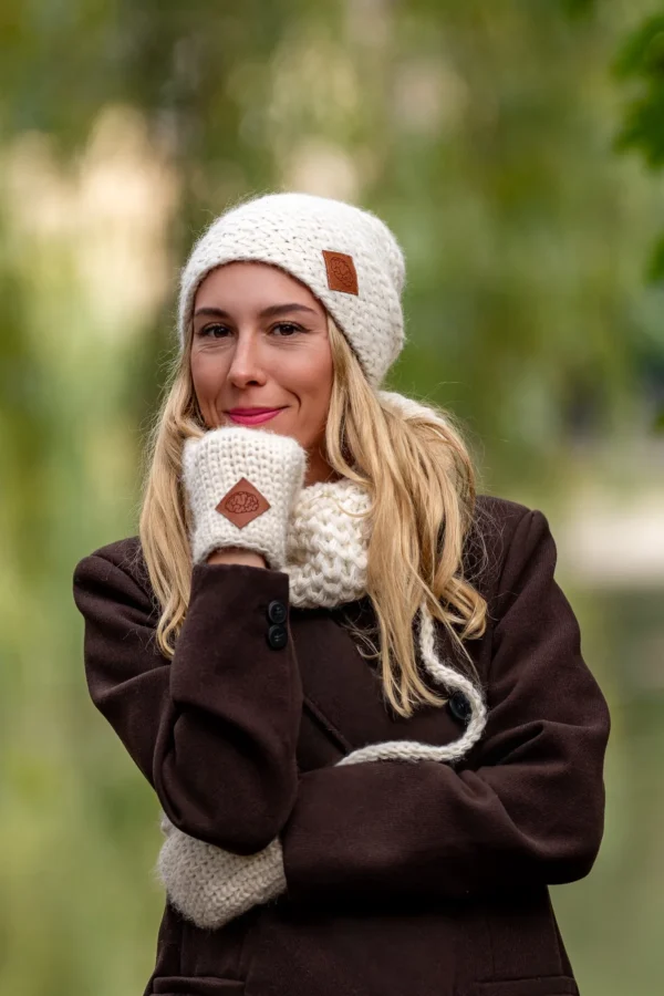 Czapka MERINO Explorer “Beżowy ecru”