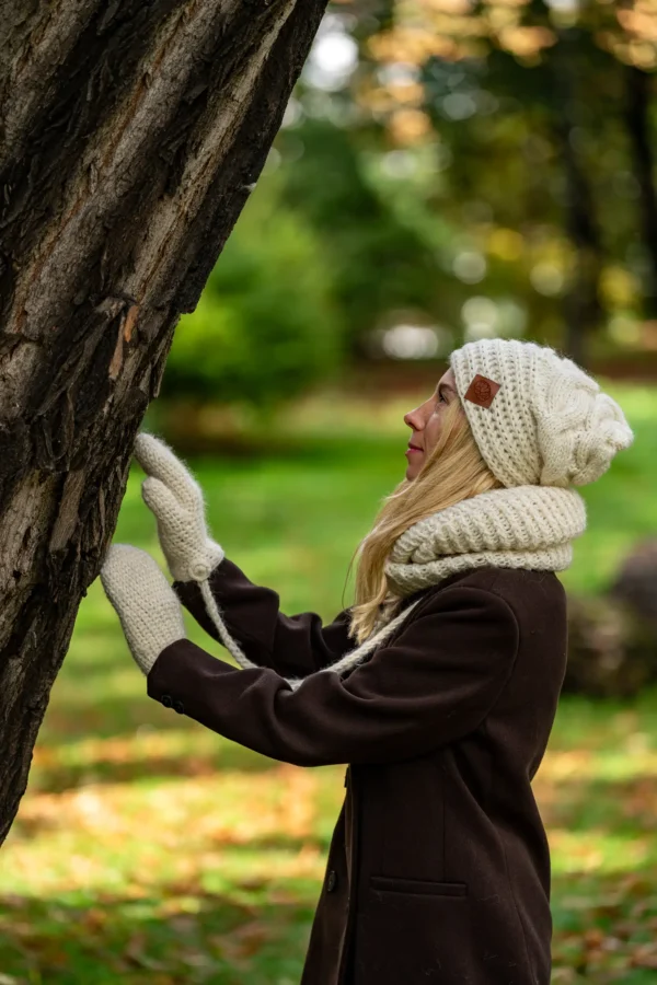 Czapka MERINO This is it “Beżowy ecru”
