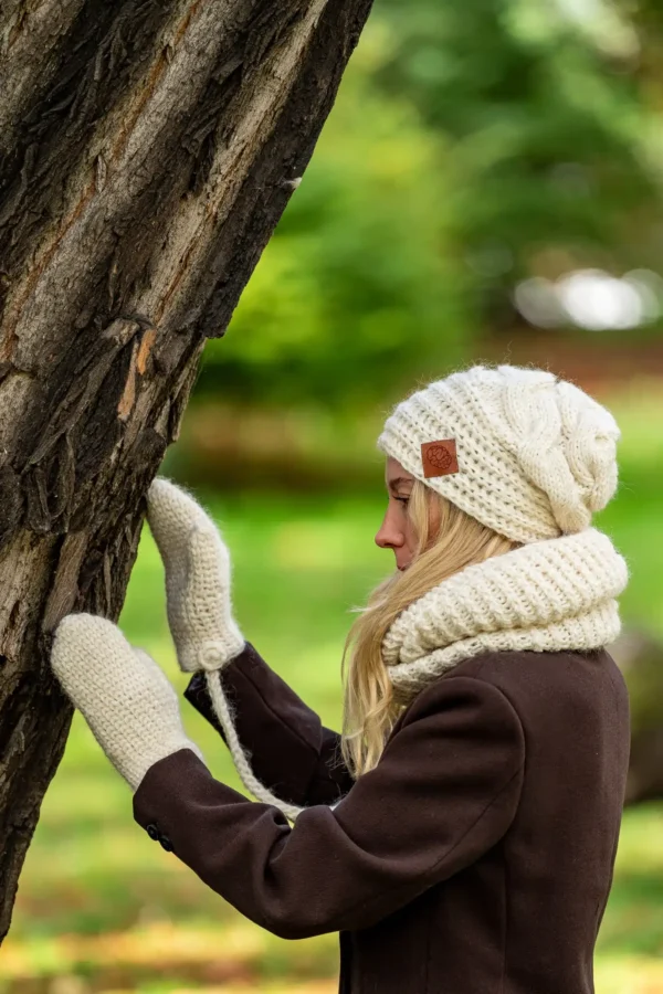 Czapka MERINO This is it “Beżowy ecru”