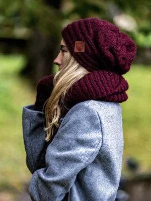 Czapka MERINO This is it "Bordo" Czapka MERINO This is it "Bordo"