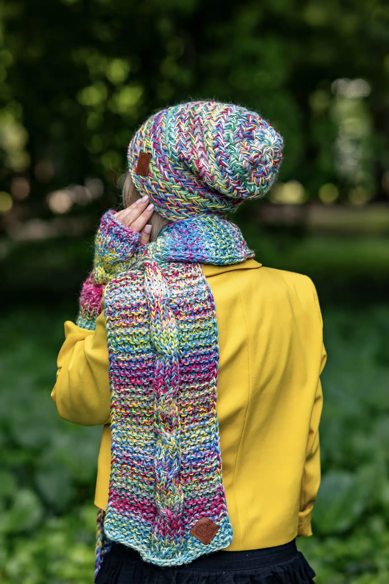 Czapka MERINO 100% Explorer "Cukierki" 79 czapka smerfetka damska
