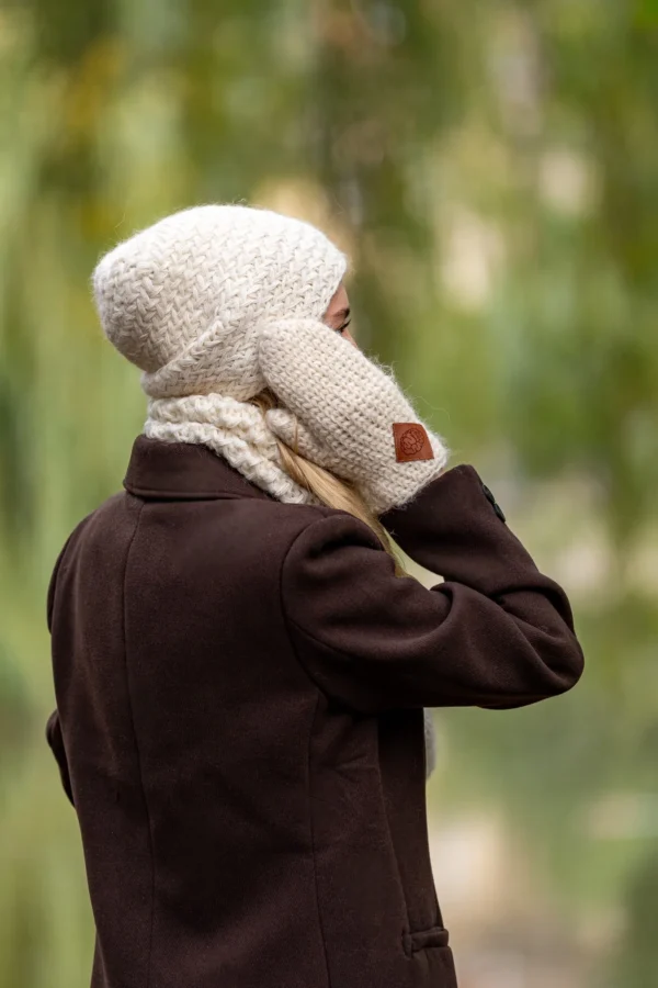 Czapka MERINO Explorer “Beżowy ecru”