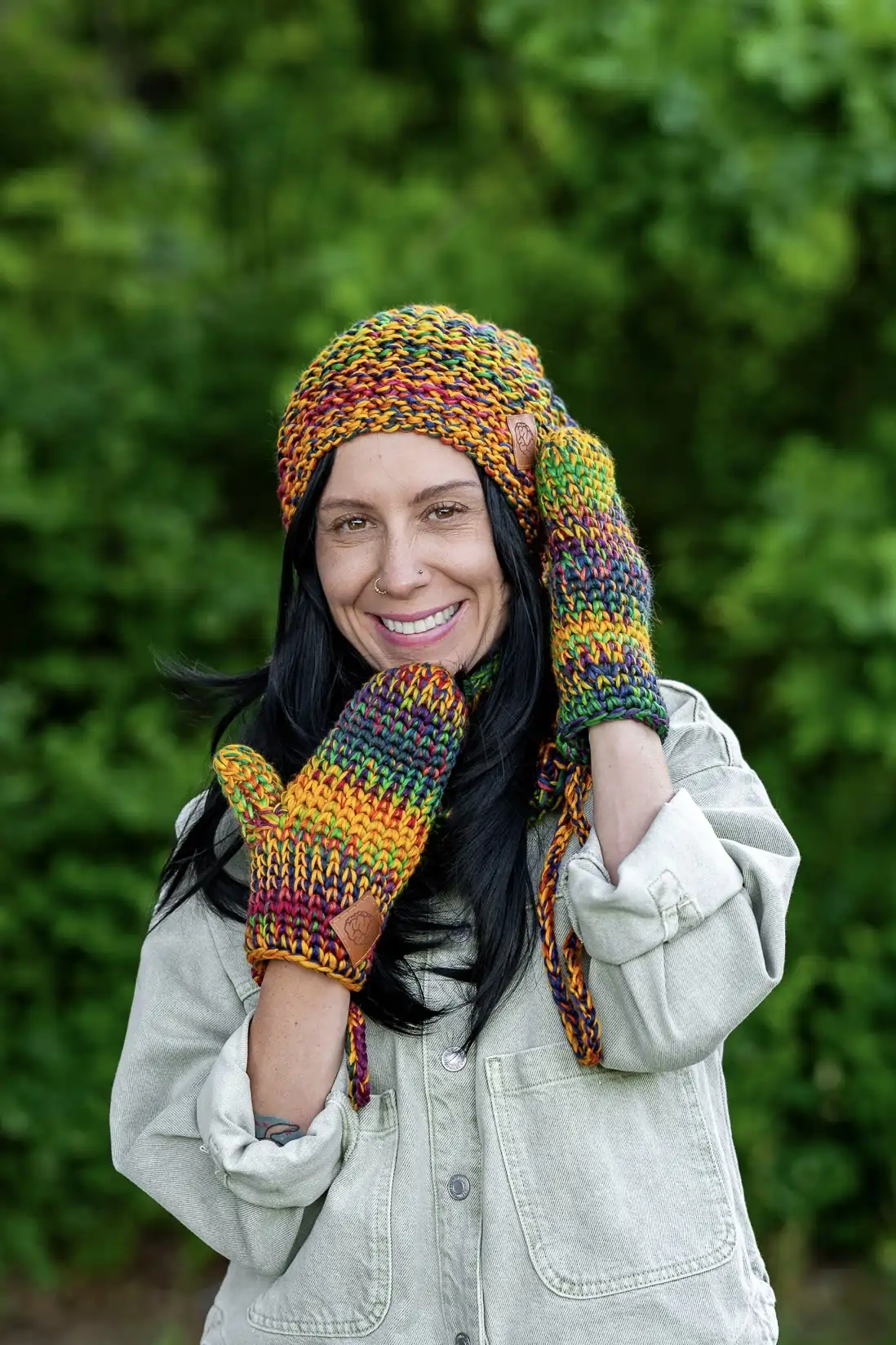 Czapka MERINO 100% Neverland "Kolory" + podszewka BAWEŁNA 91 czapka z ekskluzywnej przędzy