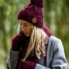 Czapka MERINO Euforia "Bordo"