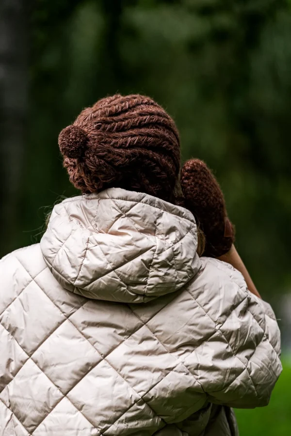 Czapka MERINO Smile "Brąz"+ podszewka JEDWAB