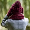 Czapka MERINO Euforia "Bordo"