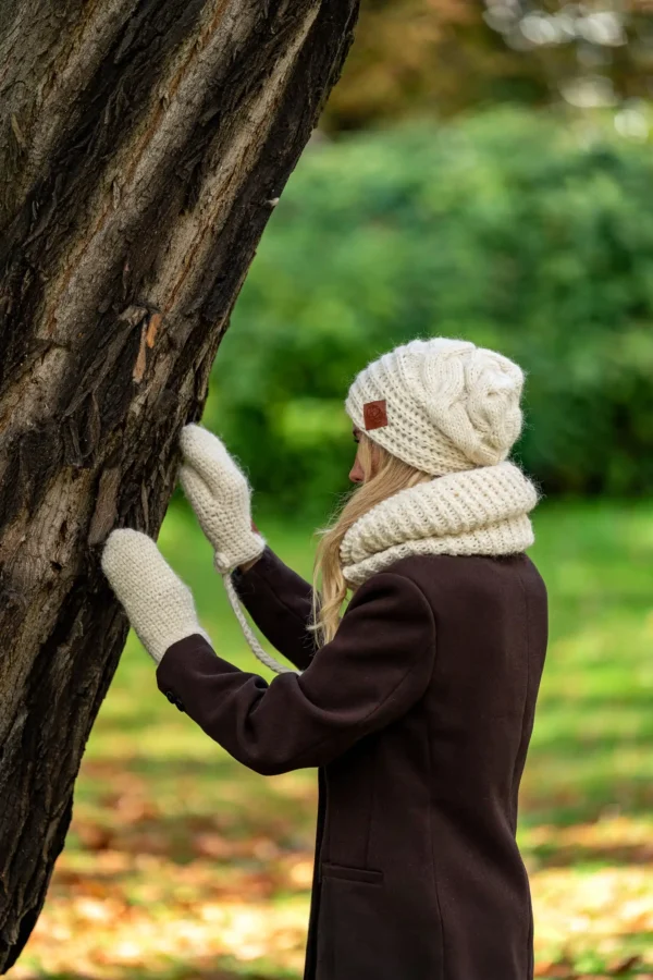 Czapka MERINO This is it “Beżowy ecru”
