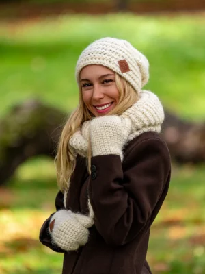 Czapka MERINO This is it “Beżowy ecru”