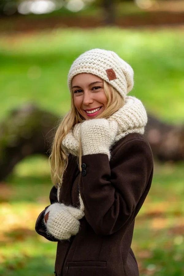 Czapka MERINO This is it “Beżowy ecru”