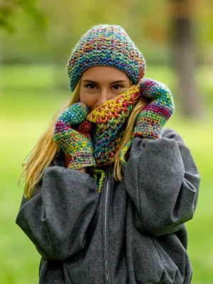 Rękawiczki MERINO "Cukierki"