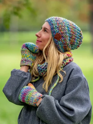 Czapka MERINO Neverland "Cukierki" + podszewka BAWEŁNA Czapka MERINO Neverland "Cukierki" + podszewka BAWEŁNA