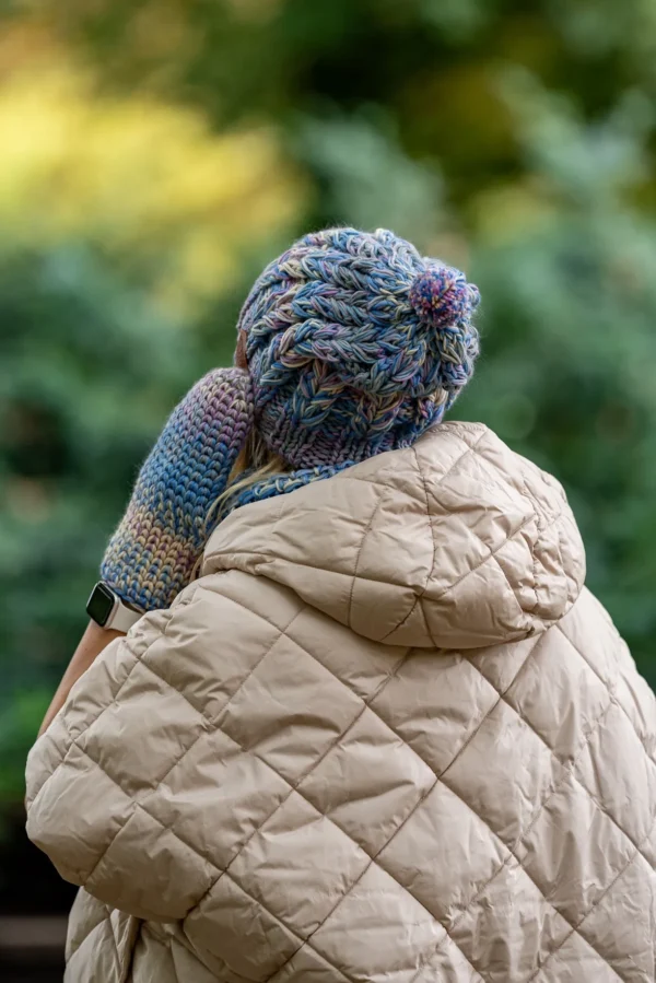 Czapka MERINO Smile "Pastele" + podszewka BAWEŁNA