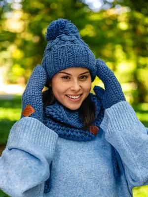 Czapka MERINO Euforia "Ciemny niebieski" Czapka MERINO Euforia "Ciemny niebieski"