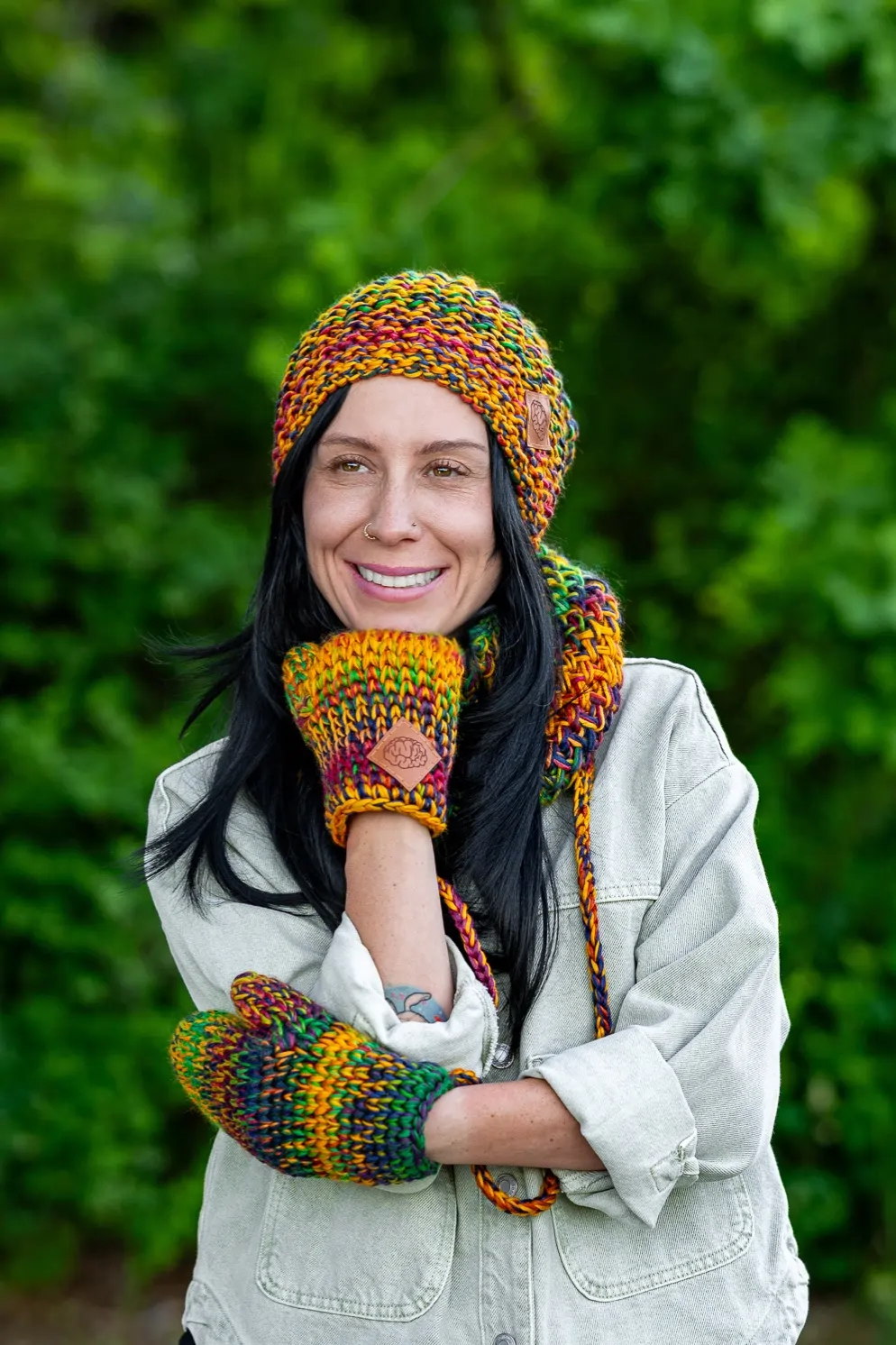Czapka MERINO 100% Neverland "Kolory" + podszewka BAWEŁNA 83 luksusowa czapka z merino