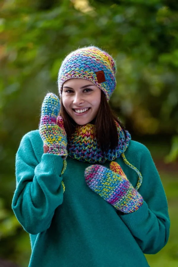 Czapka MERINO Explorer "Cukierki"