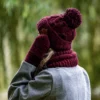 Czapka MERINO Euforia "Bordo"