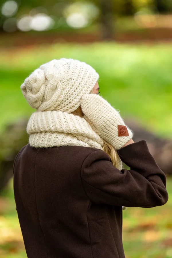 Czapka MERINO This is it “Beżowy ecru”