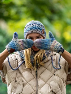 Rękawiczki MERINO "Pastele"