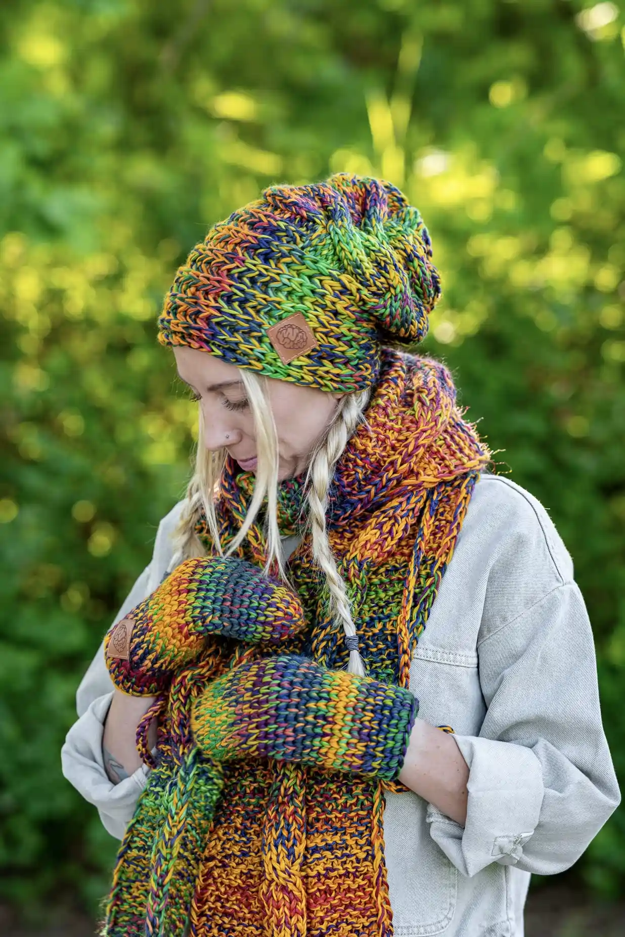 Rękawiczki MERINO 100% "Kolory" 55 rękawiczki z ekskluzywnej wełny