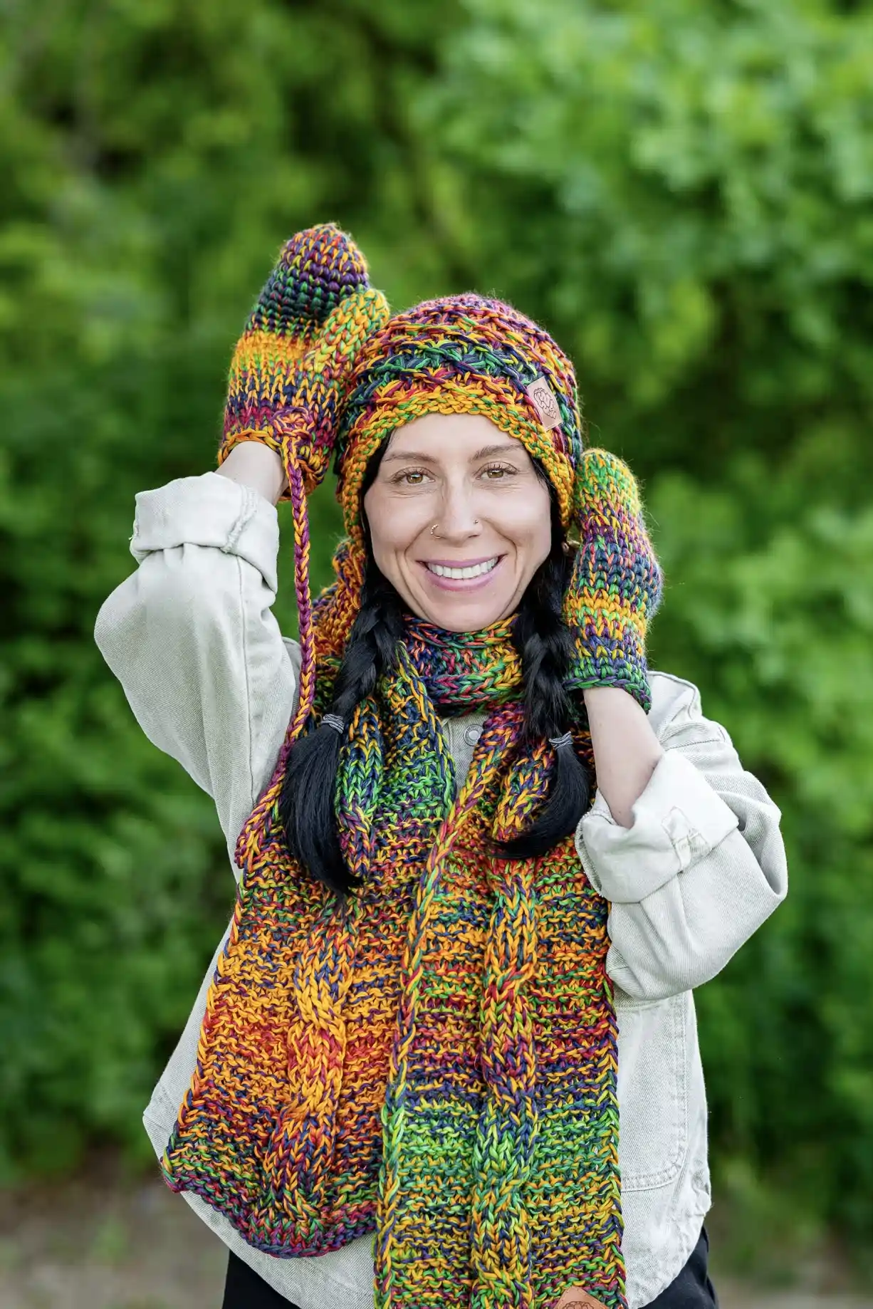 Rękawiczki MERINO 100% "Kolory" 54 rękawiczki z merynosa