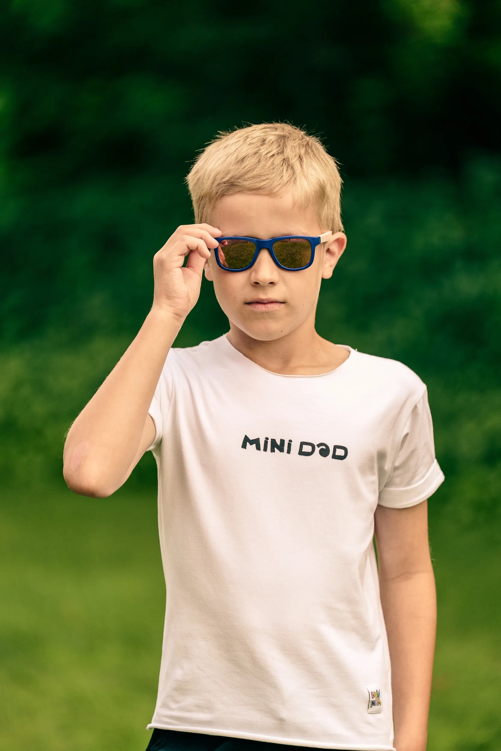 Koszulka dziecięca biała Mini DAD 103 20250801 DSC06811