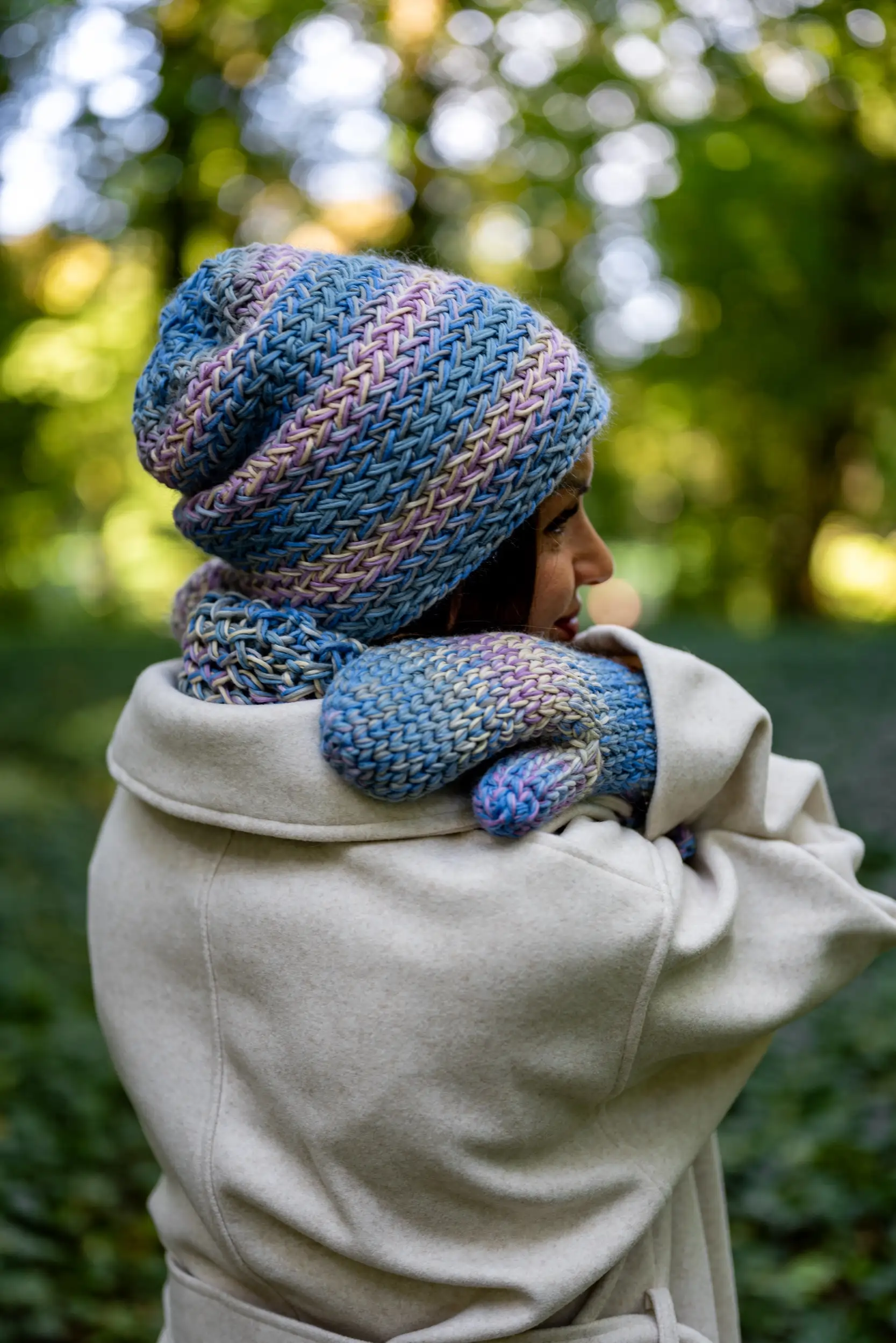 Czapka MERINO 100% Explorer "Pastele" 187 beanie merino kolorowa