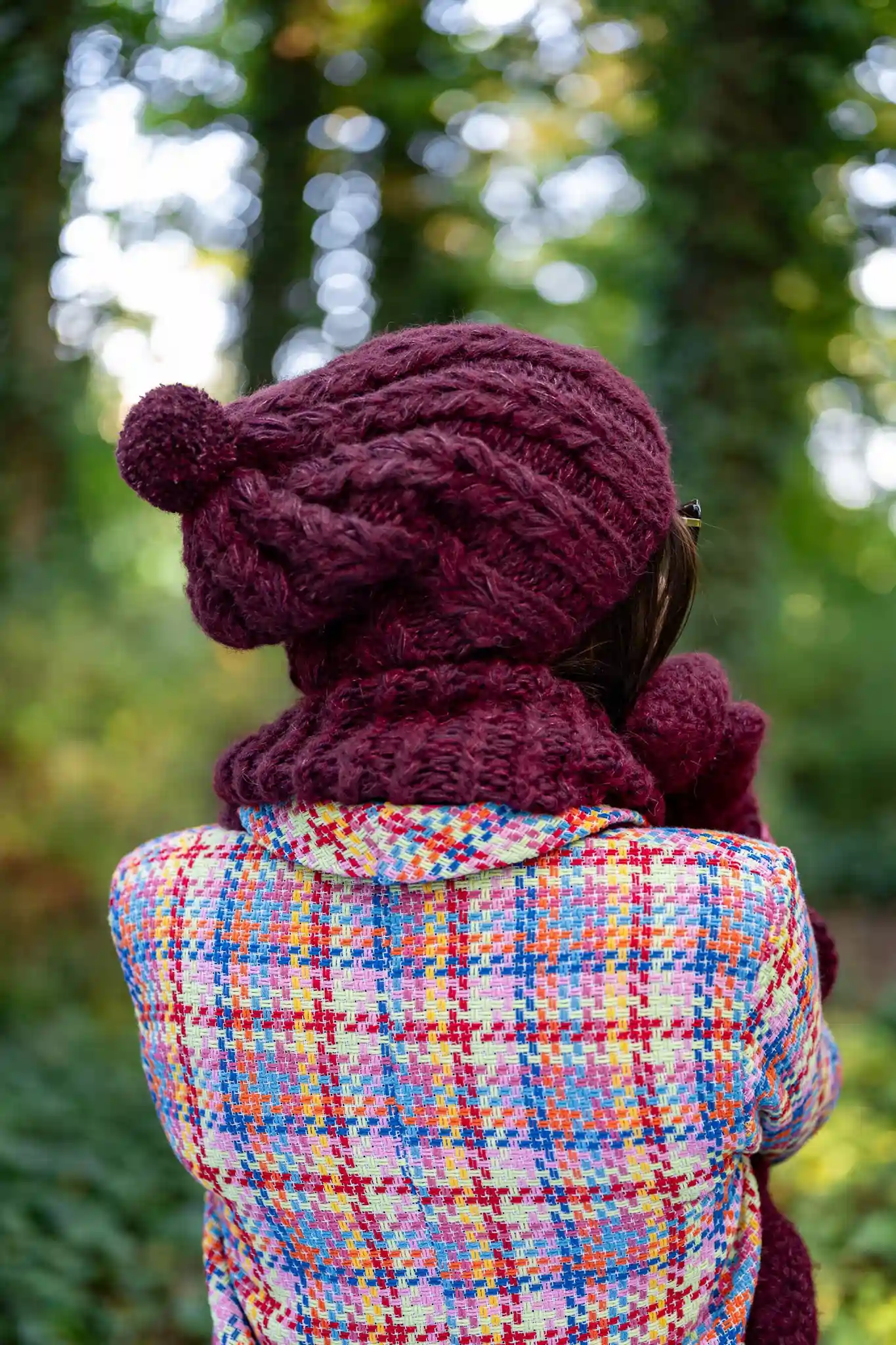 Czapka MERINO Smile "Bordo"+ podszewka JEDWAB 198 bordowa czapka merino 1