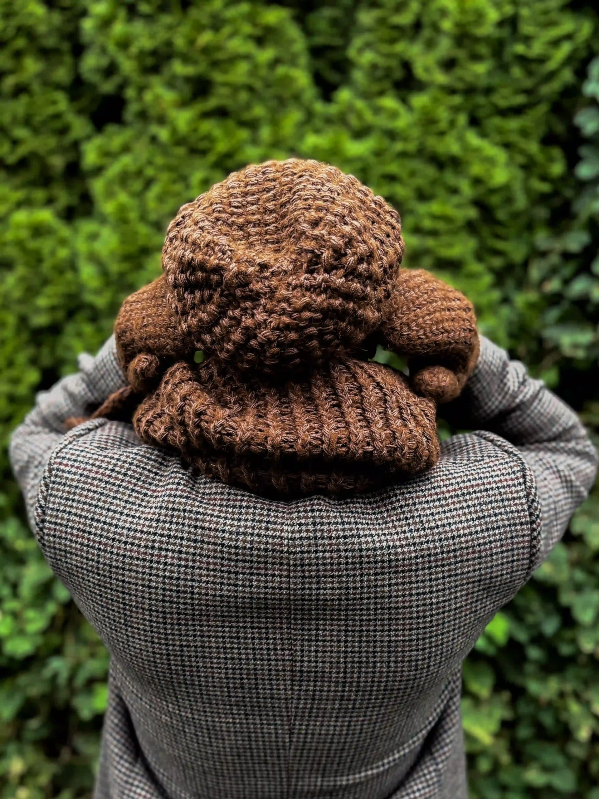 Męska czapka MERINO Neverland "Brąz" + podszewka JEDWAB 142 brazowa czapka meska merino scaled 1