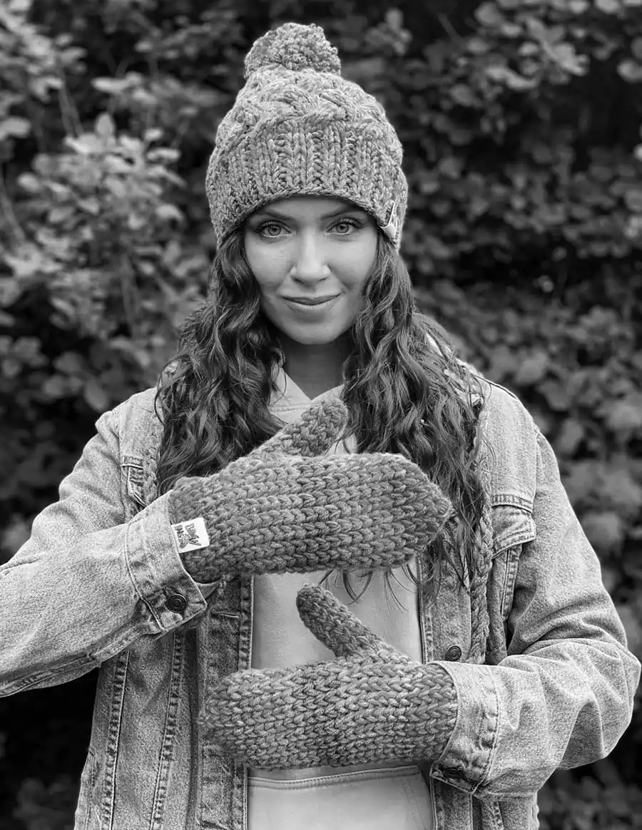 Rękawiczki handmade na zamówienie 17 cieple zimowe rekawiczki