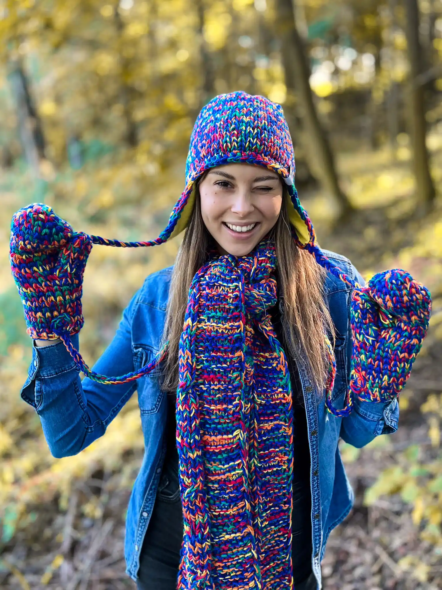 SZAL ręcznie robiony ,,Pokojowe granaty szalik" 65 cieply zimowy szal handmade 1