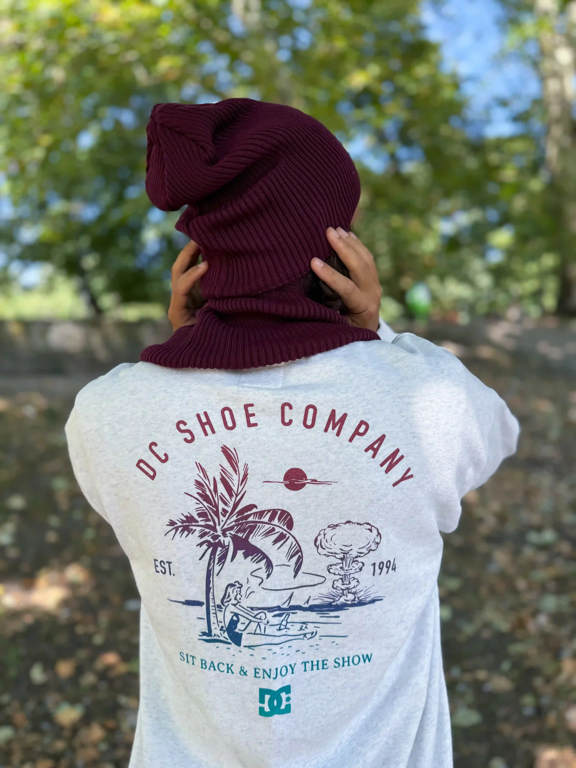 Męska luźna czapka z bawełny logo kolorowe "Bordo" 194 czapka merino producent scaled 1