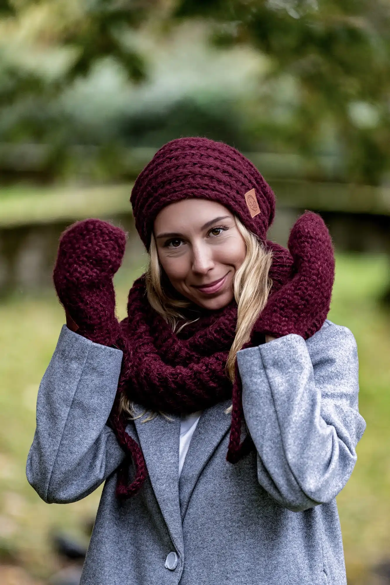Czapka MERINO This is it "Bordo" 36 czapka nie elektryzuje włosów