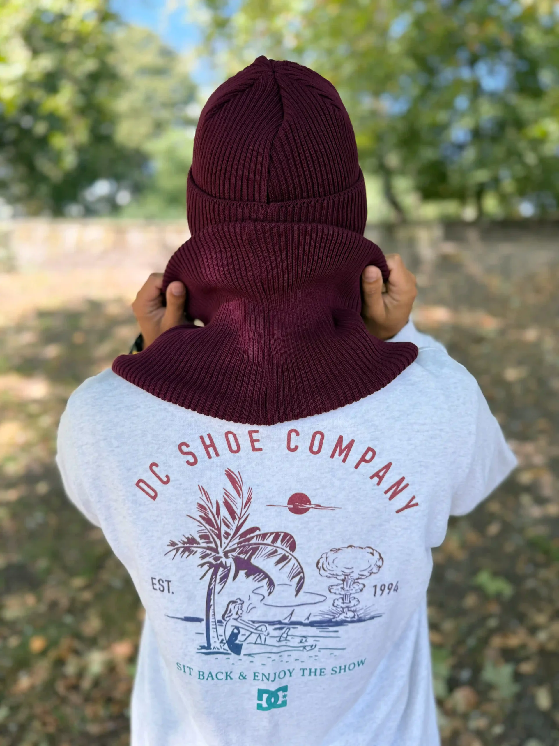 Męska bawełniana czapka beanie logo ekoskórka "Bordo" 132 czapka przejsciowka meska scaled 1