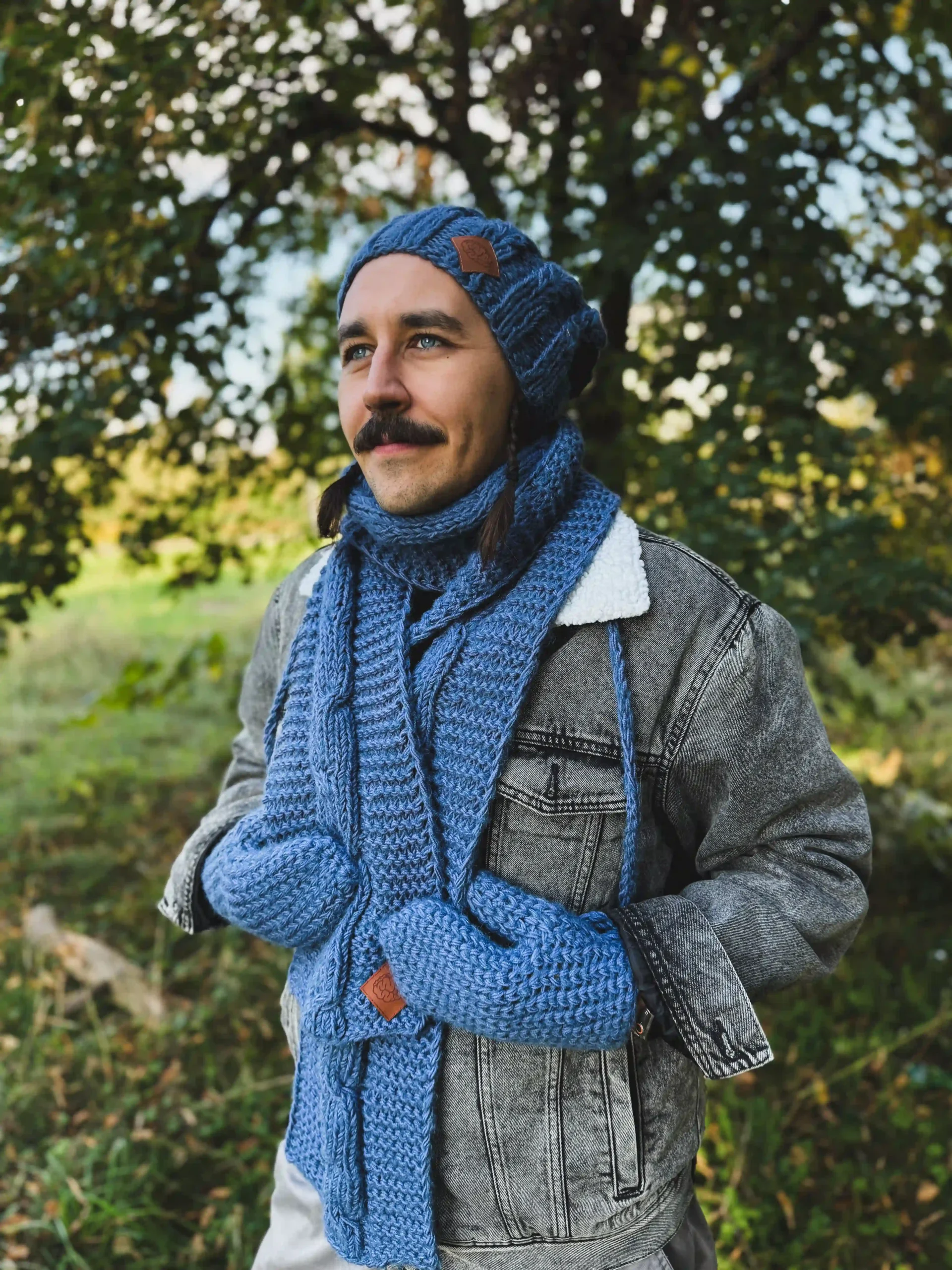 Męska czapka MERINO Smile "Ciemny niebieski" + podszewka JEDWAB 66 czapka z merynosa meska 1 scaled 1