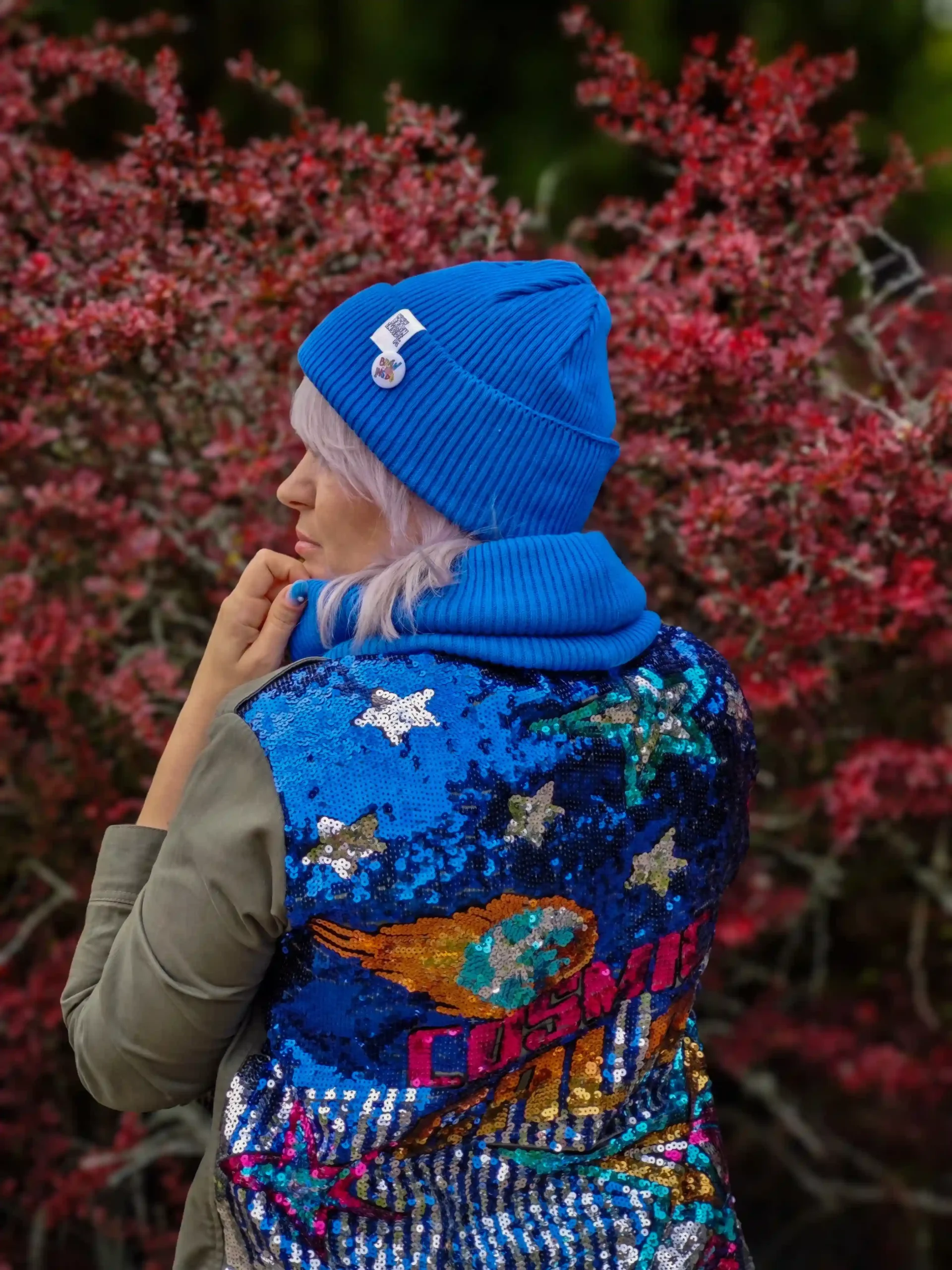 czapka z wywinieciem beanie niebieska scaled 1