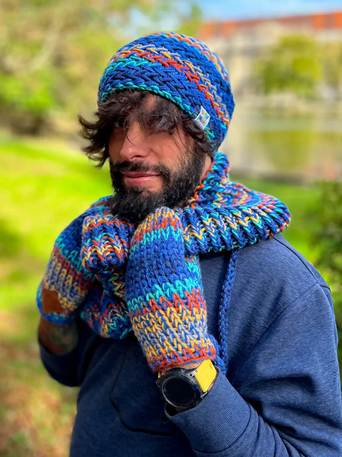 Męska czapka MERINO 50% "Górski potok" EXPLORER 188 czapka_męska_bez_polaru