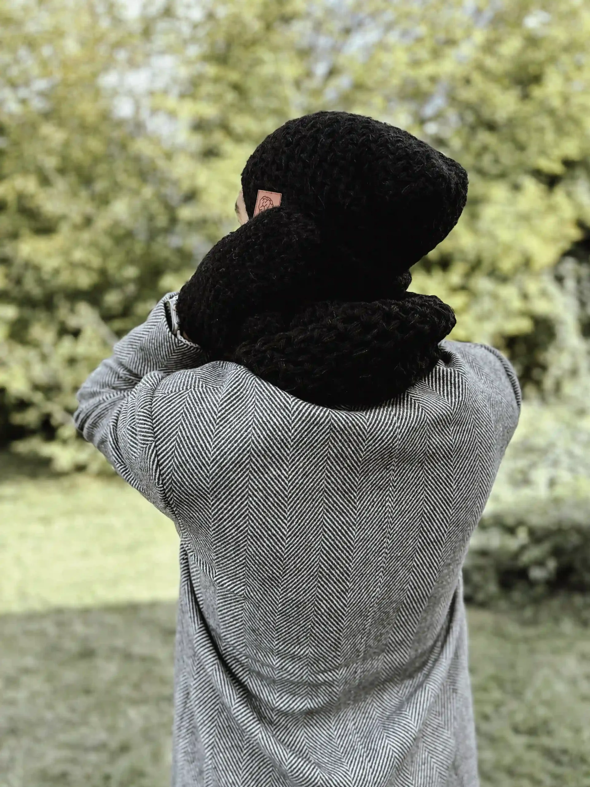 Męska czapka MERINO Explorer "Czarny" 195 czarna czapka zimowa meska merino scaled 1