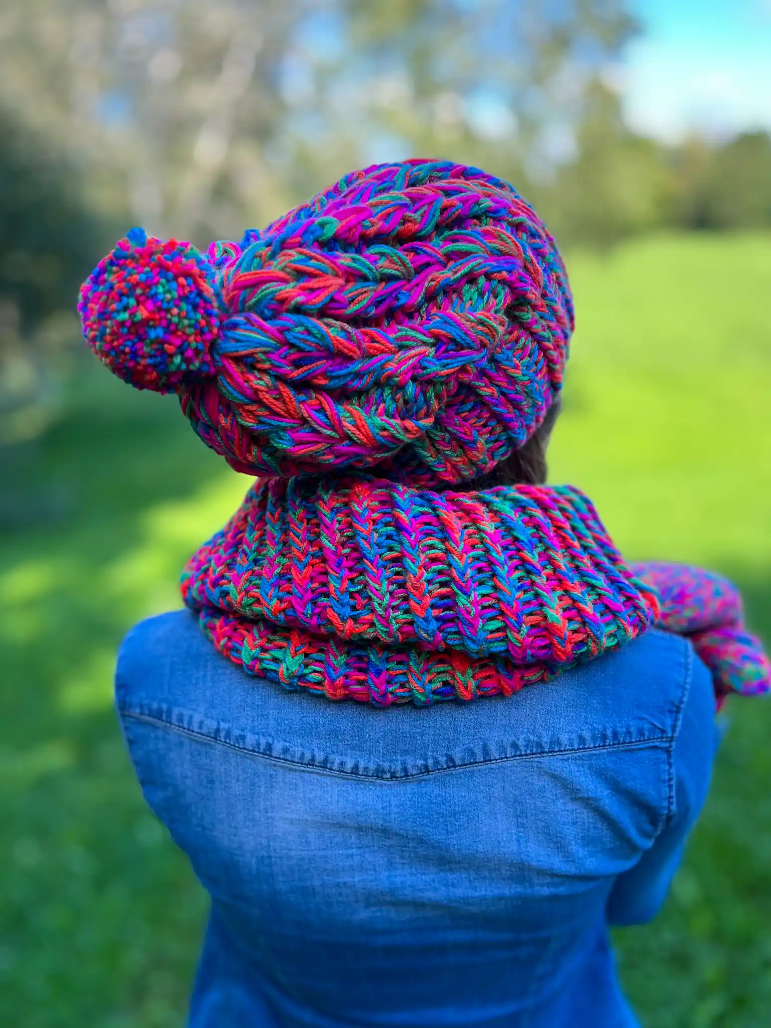 Kolorowa czapka SMILE "Kolorki" 133 kolorowa czapka handmade slouchy