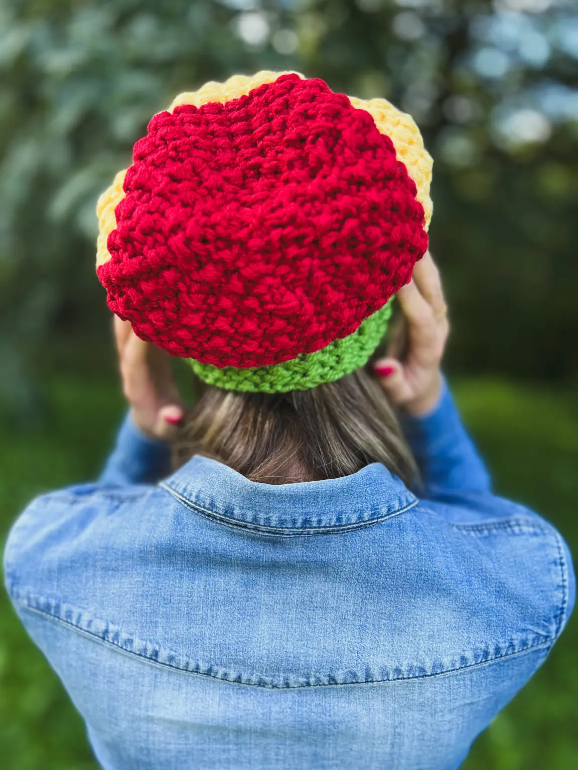 Czapka zimowa slouchy NEVERLAND "Reggae" 41 kolorowa czapka handmade unisex
