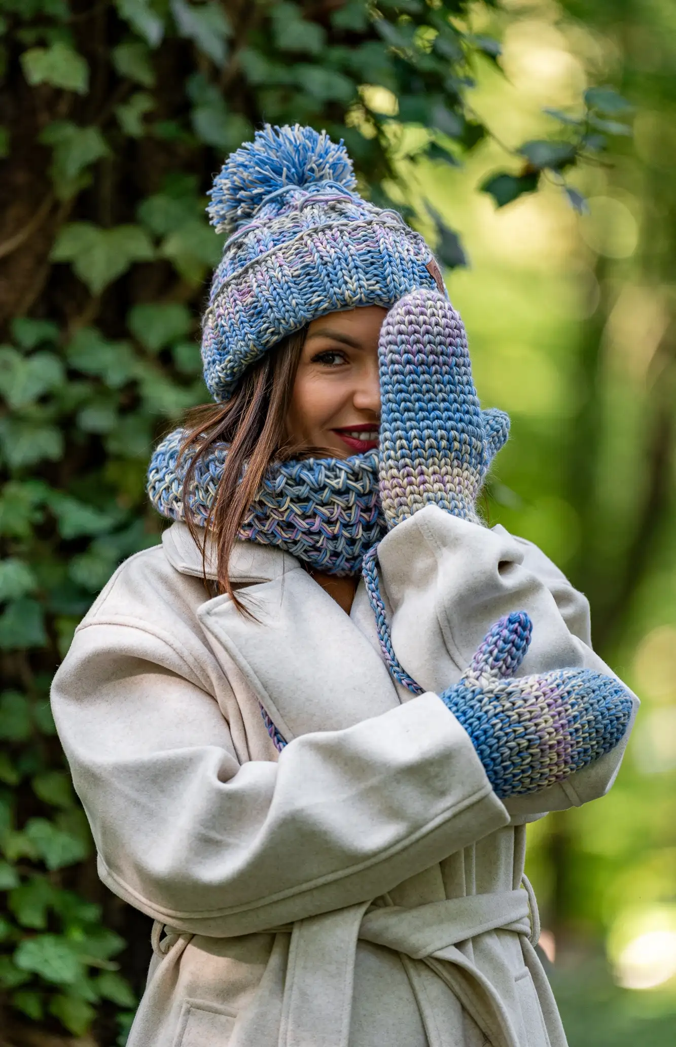 Czapka MERINO 100% Euforia "Pastele" 169 kolorowe czapki merino
