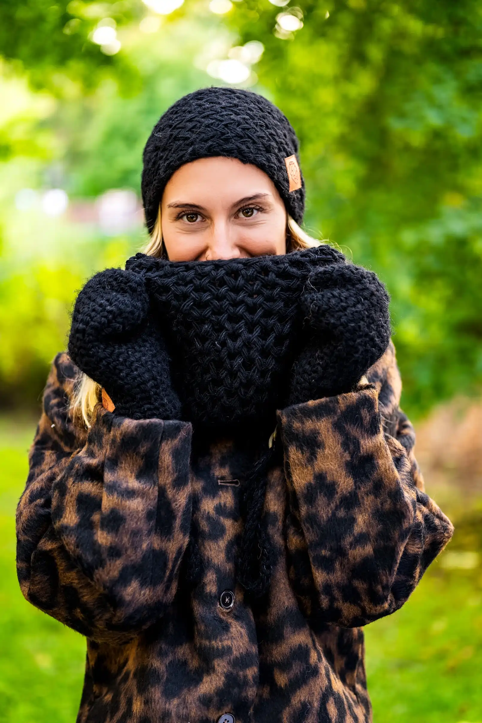 Mały komin MERINO "Czarny" 191 komin merino czarny 1